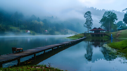 Fototapeta premium Khao Kho, a famous place in Thailand