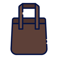 Tote Bag filled line icon