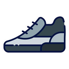 Shoes filled line icon