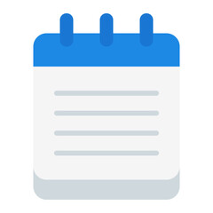 Notepad flat icon