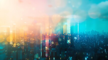 Fototapeta premium Futuristic cityscape