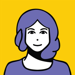 people portraits. Employee avatar, professional person profile picture and team persons user pic in frame Illustration of portrait face person, student and young employee