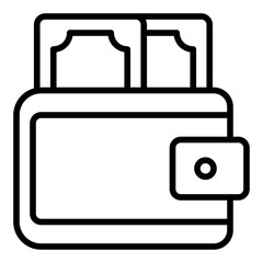 Wallet line icon