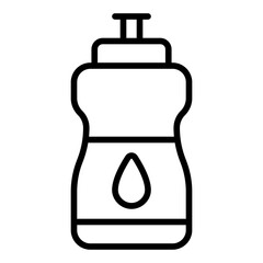 Water Bottle line icon