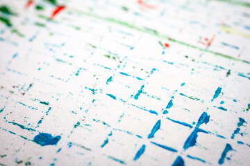 Extreme close up of acrylic paint texture