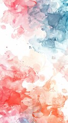 Fototapeta premium An abstract painting with dynamic red, blue, and white swirls merging in a dance of artistry