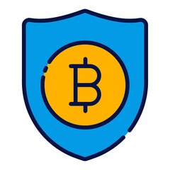 Safe filled line icon