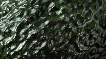 Detailed Close-Up of Smooth Avocado Skin Surface for Organic Texture Design and Natural Food Themes