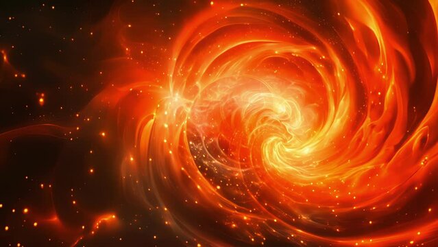 A swirling vortex of particles reveal the chaotic nature of interactions at the Planck Scale.