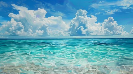 Obraz premium Tropical blue water