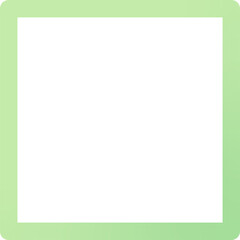 Green frame isolated on transparent background