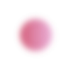 Pink blurry gradient ball isolated on transparent background, design element