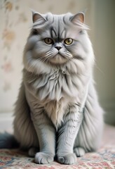 Fototapeta premium Persian gray cat