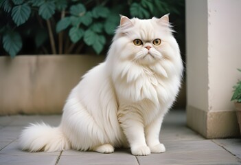 Persian white cat