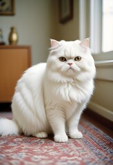 Persian white cat