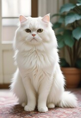 Fototapeta premium Persian white cat