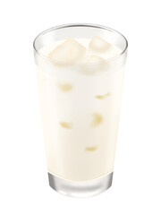 牛乳、豆乳、ラッシー、飲むヨーグルトなど白い飲み物