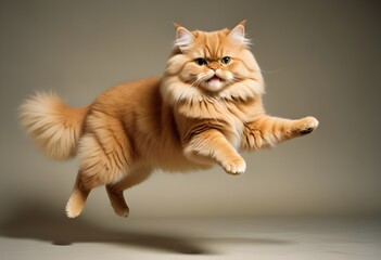 Obraz premium Persinan cat jumping