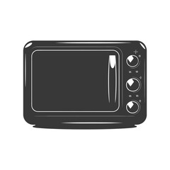 Silhouette microwave black color only
