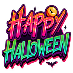 Happy Halloween PNG Text Effect 