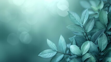 Abstract pastel green and blue gradient background