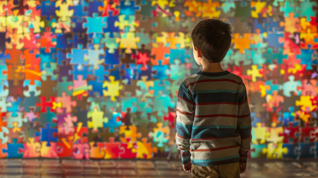 World autism awareness day concept. - Powered by Adobe