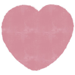Pastel Pink Heart Brushstroke
