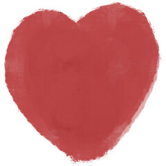 Red Wine Heart Brushstroke