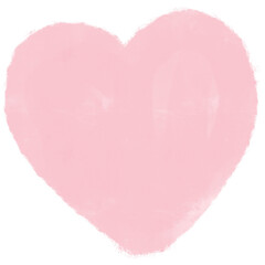 Baby Pink Heart Brushstroke