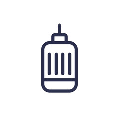 electric motor icon, line pictogram