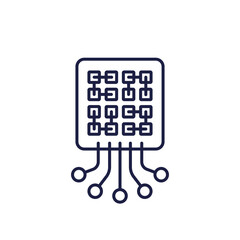 pattern recognition icon in line style