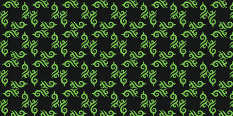 Cool green pattern on a black background