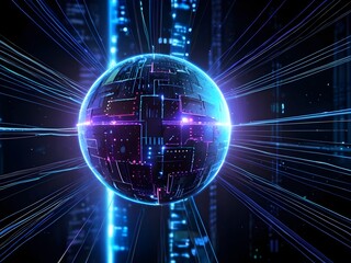 Obraz premium mesh of information