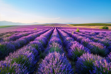 lavender field in region, generative ai