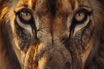 portrait of a lion, generative ai