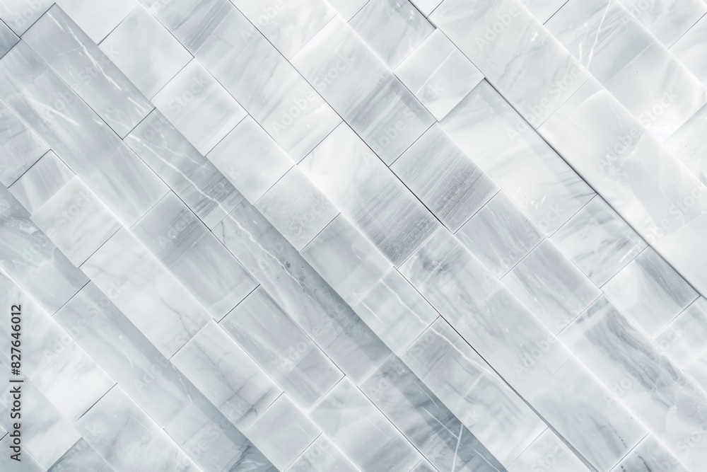 Poster a white tile wall with a pattern of squares. the tiles are white and the pattern is clean and simple