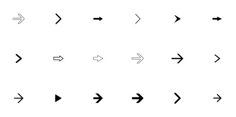 Mega Set Of Vector Arrow Isolated Silhouette Solid Icons With Caret,Right,Arrow Vector Icons Illustration Collection