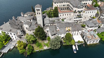 Isola di Orta San Giulio, Lago d'Orta, Novara in Piemonte (Italia)