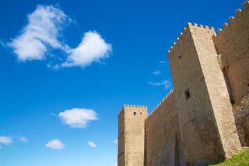 Naklejka premium Exterior view of Siguenza Castle, today used as a luxury hotel.