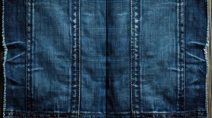 Naklejka premium Denim background with a brochure icon