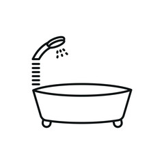 Bathtub icon vector design templates simple and modern