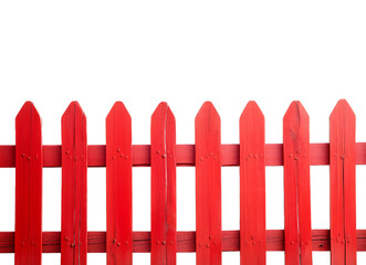 Fototapeta premium Une clôture rouge en bois.
