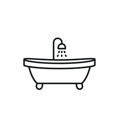 Bathtub icon vector design templates simple and modern
