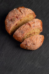 a red bun with the addition of red beetroot vegetables