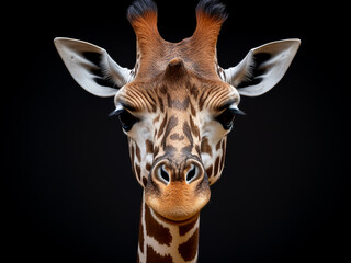 Fototapeta premium African giraffe's portrait tallest terrestrial mammal