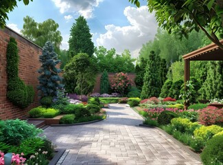 Garden landscape design