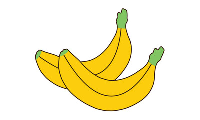 Banana Vector And Illustration Design. 
