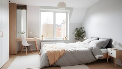 Scandinavian bedroom interior design bedroom