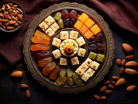 Eastern delights baklava, halva, rahat lokum