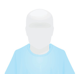 White web avatar. vector illustration